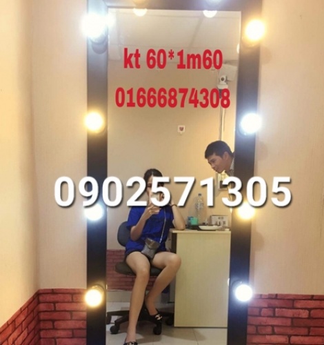 gương soi toàn thân đèn led kt 60*1m60