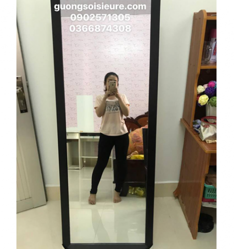 GƯƠNG SOI TOÀN THÂN MÀU ĐEN KT 60*1M60